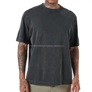 T-shirts amples en coton pour hommes, coupe décontractée, style urbain tendance, vente en gros à prix réduit - Product Image 1