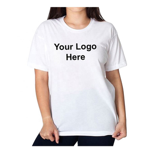 เสื้อยืดคอกลมแขนสั้นผู้หญิงแฟชั่นขายส่ง OEM ผ้าฝ้าย 100% ทรงปกติ สีพื้นลำลอง รับสกรีนโลโก้ ผ้าเจอร์ซีย์ถัก - Product Image 5