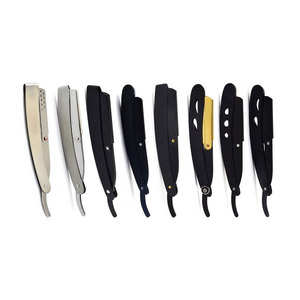 Kit de afeitado para hombre, afeitadora de seguridad, maquinilla de afeitar recta de bolsillo, set de cuidado personal, herramienta de afeitado manual reutilizable para barba y rostro - Product Image 3