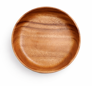 ถาดไม้ทรงกลม KWONHANGGUK ปลอดสารพิษ ลายสลักสไตล์ชนบท - Product Image 1