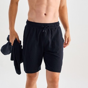 Ensemble T-shirt et short pour homme, vente en gros, tenue décontractée d'été deux pièces, couleur unie, streetwear, tenue de sport et de détente, direct usine - Product Image 5