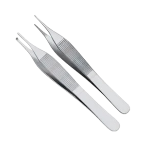 Ensemble de pinces à tissus Adson Instruments chirurgicaux en acier inoxydable denté Kocher et uni pour maintenir les tissus à usage dentaire médical SHU - Product Image 2