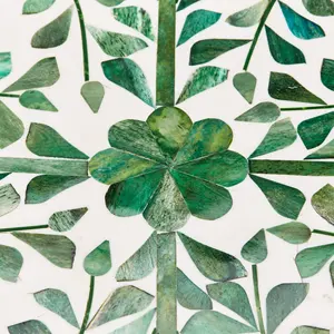 ถาดรองกระดูกลายดอกไม้2024ยอดนิยมพร้อมฝังมุกถาดสำหรับใช้ในห้องครัวห้องนั่งเล่นบ้านและร้านอาหาร - Product Image 4