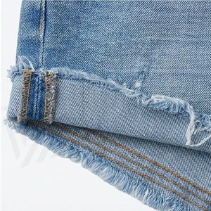 Custom Quality Mid Waist Skinny Fit Customized Color Denim Shorts <b>Women</b> Summer Fly Zip <b>Back</b> Pockets Trend Garment _1 - Product Image 6