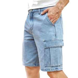Pantalones Cortos de Mezclilla Holgados Estilo Streetwear para Hombre, de Pierna Ancha, Estilo Hip Hop, Casuales de Verano - Product Image 6