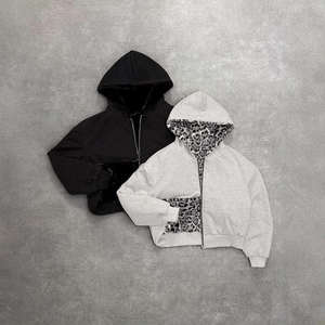 Vêtements unisexes en gros, streetwear personnalisé, hiver, coupe courte, camouflage, double couche, coupe ample, réversible, surdimensionné pour hommes - Product Image 1