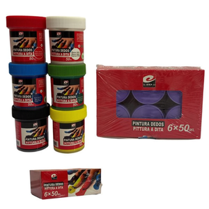 PEINTURE POUR DOIGTS 50ML Peinture à Doigts Violet Jouets de Dessin - Product Image 1