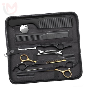 Juego de Tijeras para Cortar Cabello de 6.5 Pulgadas, Tijeras de Entresacar de Acero Inoxidable, Herramienta Profesional para Barbería y Salón de Belleza por IMANS - Product Image 1