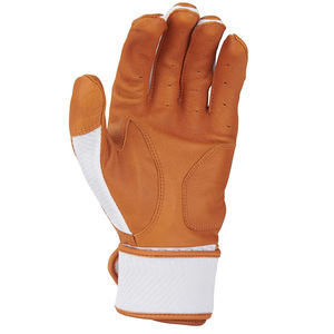 Guante de Bateo Deportivo Qaswa de Cuero con Correa de Cierre de Muñeca Personalizada, Combinación de Colores Negro y Marrón (Tan) para Entrenamiento - Product Image 3