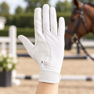 Fournisseur en gros de gants d'équitation en cuir de haute qualité pour l'hiver, respirants et antidérapants, pour le sport équestre en plein air - Product Image 1