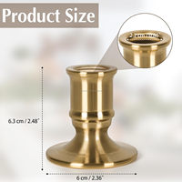 Support de bougie en laiton fait main personnalisable, bougeoir décoratif en métal pour la décoration de la maison, la table à manger et les mariages