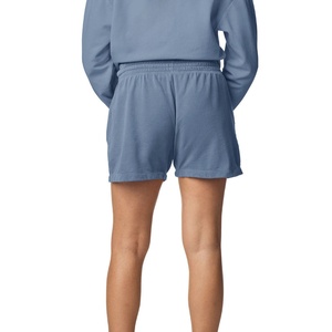 กางเกงขาสั้นชายผ้าฝ้ายลำลองสำหรับเล่นกีฬาชายหาด แห้งเร็ว เอวกลาง ยางยืด ลายเรียบ ระบายอากาศได้ดี ผ้าถัก - Product Image 4