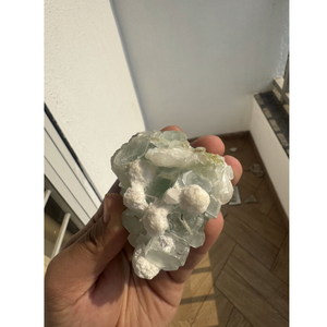 Premium Light Blue Apophyllite with Scolecite Small Cluster Natural Crystal Stone for Display and Interior Decoration - Product Image 4