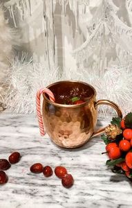 Premium copper mug <b>set</b> hammered cocktail cups reusable handmade metal <b>beverage</b> <b>serving</b> mugs artisan collection - Product Image 3