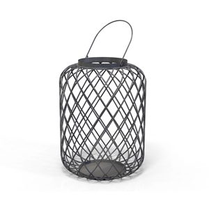 Iron Wire Candle <b>Lantern</b> with Handle Heat Resistant Metal <b>Hurricane</b> Holder for Home Decoration Indoor Outdoor Use - Product Image 6