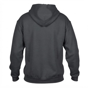 <b>Men</b> Heavyweight <b>Fleece</b> Pullover Hoodie Custom Dark <b>Grey</b> Rhinestone Crown Lion Graphic Streetwear Regular Fit 100% Cotton - Product Image 2