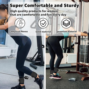 Nuevas Correas de Tobillo de Neopreno y Nailon Hechas a Medida con Cierre Elástico Acolchado para Entrenamiento en Gimnasio y Levantamiento de Pesas - Product Image 3