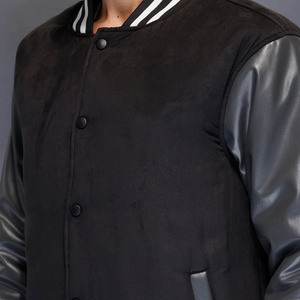 Chaqueta Universitaria Varsity Personalizada de Alta Calidad para Hombre, Bordada, con Mangas de Cuero - Product Image 5
