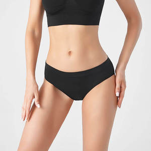 Paquete Múltiple de Braguitas Personalizadas para Mujer, Suaves, Sin Costuras, Lisas, Transpirables, Elásticas, de Algodón - Product Image 6