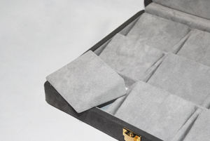 กล่องจัดระเบียบสร้อยคอแบบพิมพ์ลาย 9 ช่องทรงสี่เหลี่ยมผืนผ้า ดีไซน์มุมโค้งมนสไตล์ญี่ปุ่น ขนาด 243x213x50 มม. - Product Image 5