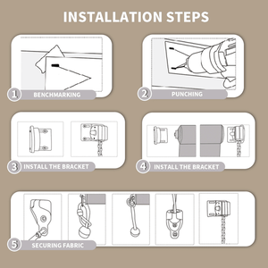 8 X 8 Walnut HDPE Spliced Roller <b>Shutter</b> for Canopy Gazebo or Pergola - Product Image 2