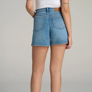 Shorts de Mezclilla Rectos de Verano para Mujer al por Mayor, Transpirables, Lavados, Tallas Grandes, OEM - Product Image 2