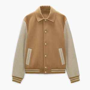 Chaqueta Varsity de Cuero con Logotipo Personalizado, Reversible, Estilo Urbano, con Letras en Relieve, para Hombre - Product Image 4