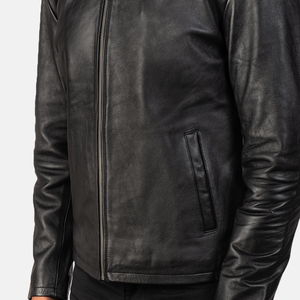 Veste en cuir pour homme, tendance, prix de gros, logo personnalisé, grandes tailles, différentes couleurs et matière confortable - Product Image 6