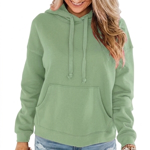 Sudadera con Capucha para Mujer, Estilo Europeo y Americano, Personalizable con Logotipo, de Alta Calidad, Holgada, Informal, de Forro Polar - Product Image 1