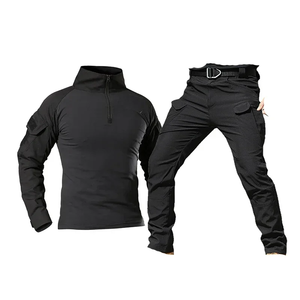 Tenues tactiques IL, uniforme de chasse, ensemble de chemises tactiques, vêtements camouflage airsoft, tenue tactique de randonnée, Multicam Black - Product Image 3