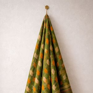 Tela de Algodón Ikat Tejida a Mano, Sostenible, Hecha por Artesanos, Ecológica, Suave, Transpirable, Estilo Boho, Textil para Decoración del Hogar y Prendas de Vestir - Product Image 3