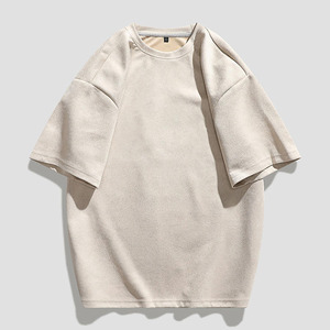เสื้อยืดผู้ชายไซส์ใหญ่ สีพื้น ผ้าฝ้าย แขนสั้น คอกลม สไตล์ลำลอง ย้อมสีเรียบ ทรงพอดีตัว ระบายอากาศได้ดี แห้งเร็ว - Product Image 3