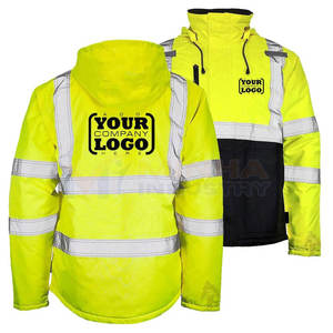 <b>Men's</b> Safety <b>Jacket</b> With <b>Reflective</b> Strips For Workplace Visibility Safety <b>Jacket</b> Option Polyester for <b>Men</b> Women - Product Image 6