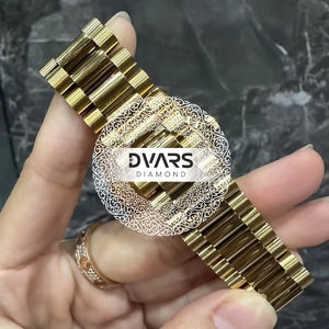 Montre-bracelet automatique de luxe Eminence, mouvement mécanique, acier inoxydable, diamant Moissanite couleur D VVS1, cristal saphir - Product Image 5