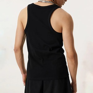 เสื้อกล้ามผู้ชายโพลีเอสเตอร์ 180gsm สีดำล้วน ราคาถูก ลดราคาพิเศษ เหมาะสำหรับออกกำลังกาย - Product Image 2