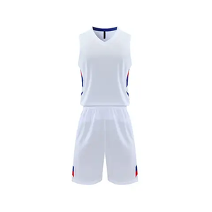 Maillot de basket-ball personnalisable avec nom d'équipe, antibactérien, 100% polyester, avec options de broderie pour adultes unisexes - Product Image 1