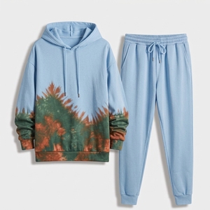 Conjunto de Sudadera con Capucha de Alta Calidad Unisex, 430 GSM, Grueso, 2 Piezas, con Logotipo Personalizado, Sudadera con Capucha y Pantalones Deportivos para Hombre, Chándal Informal - Product Image 6