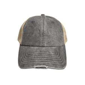 High Quality Fashion Design Customized Promotional Vintage Washed Mesh Trucker Hat - Product Image 3