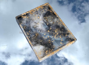 Asa Decorativa Universal de Resina con Patrón Vertical Rectangular, Diseño Moderno, Tema Geométrico para Bodas y Aniversarios - Product Image 6