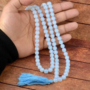 Custom 108 Prayer Beads Classic Opalite Jap Mala <b>Peace</b> Pendant Hand Knotted Spiritual Meditation Necklace Gemstone Dynamic - Product Image 5