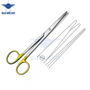 Tijeras de Precisión Médicas Quirúrgicas TC Doradas Rectas y Opacas de 16 cm / 6-1/4 Pulgadas - Product Image 6