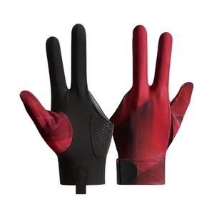 Guantes de Snooker al por Mayor para Hombre, de la Mejor Calidad, Ligeros, Duraderos, Antideslizantes, de 3 Dedos, Transpirables, de Color Sólido, Unisex - Product Image 1