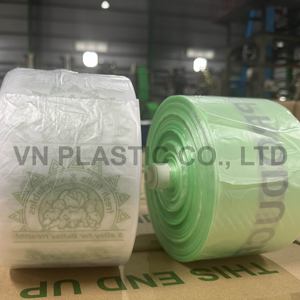 <b>Plastic</b> Fruit Bags on <b>Roll</b> | Transparent HDPE Three-Side Seal Food Grade Heat Seal Produce Bags for Supermarket & Grocery - Product Image 1