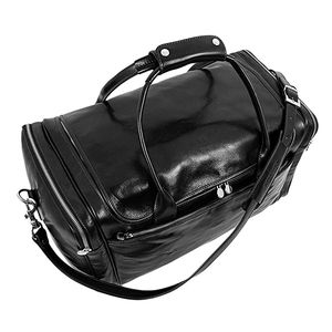 กระเป๋าเดินทางหนังวินเทจทรงคลาสสิก ขนาดใหญ่ สำหรับทริปพักผ่อนสุดสัปดาห์ - Product Image 3