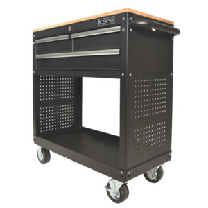 Carrito de Herramientas Rodante de Acero con Recubrimiento en Polvo OEM para Mecánicos, Garajes, Almacenes e Industrias, de Alta Resistencia, 91 cm, 3 Cajones - Product Image 1