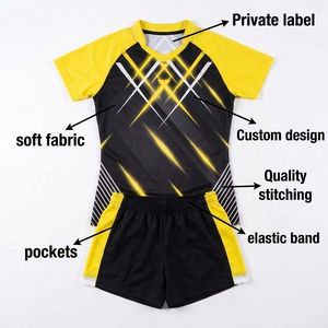 Uniforme de Rugby de Último Diseño con MOQ Bajo, Uniforme de Rugby Transpirable, Ropa Deportiva para Exteriores, Uniforme de Rugby Transpirable de Secado Rápido para Todas las Temporadas - Product Image 5