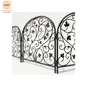 Khang Hung Phat Eco-Friendly Durable Iron Ornamental Fence Panel Elegant Hollow Design Powder Coated Surface for Outdoor - Product Image 5