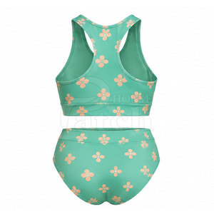 Traje de Baño de Dos Piezas para Mujer, Diseño Moderno en la Parte Inferior, Tela Ligera, Ropa para Vacaciones en la Costa, Resort de Verano - Product Image 3