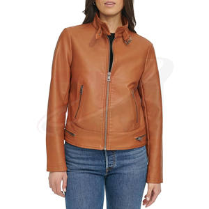Chaquetas de Cuero con Cierre, Chaquetas de Cuero PU Genuino para Motocicleta, Otoño Invierno, Marca de Lujo, Chaquetas de Cuero para Mujer 2026, Diseños Personalizados - Product Image 3