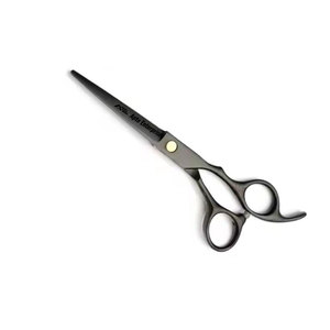 Ciseaux de coupe et d'éclaircissement des cheveux pour barbier, coiffure et esthétique, ensemble de ciseaux de coupe noirs en acier inoxydable - Product Image 5